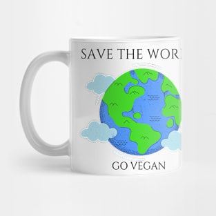 Save The World - Go Vegan Mug